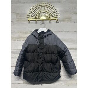 Black Fleece Lined Jacket Wonder Nation Kids XS 4-5 EUC